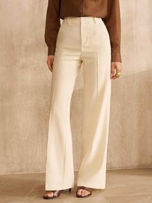 MOTF PREMIUM WOMEN'S APRICOT SUIT PANTS, FASHIONABLE COMMUTE - Apricot - View 3