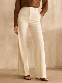 MOTF PREMIUM WOMEN'S APRICOT SUIT PANTS, FASHIONABLE COMMUTE - Apricot - View 5