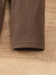 SHEIN 兒童小女孩高領打底 T-shirt，秋季服飾，適合日常休閒穿著，3件組套裝 - 彩色 - 查看 7