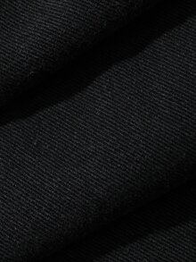 FRIFUL Setelan Kasual Wanita: Jaket Lengan Panjang Berkerudung dengan Resleting dan Celana Jeans Denim - Dark Grey - View 8