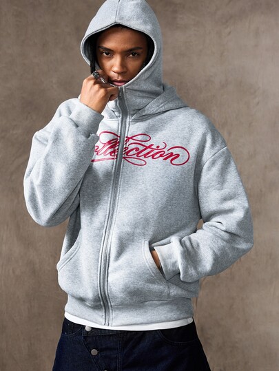 Sudadera holgada con estampado floral de estilo urbano para hombre