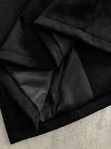 HIMLAND Men's Autumn/Winter Casual Versatile Overcoat - Black - View 6