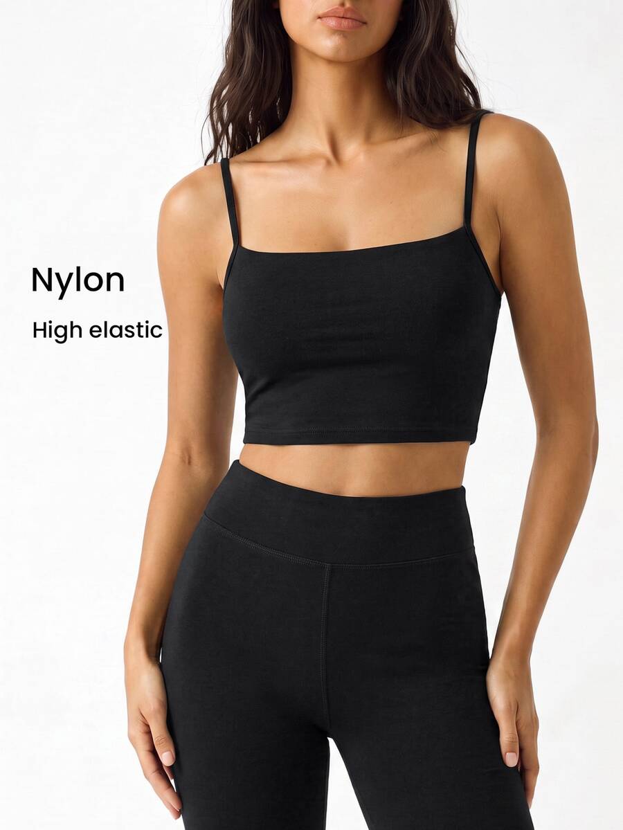 YARNWELL Women's Solid Color Casual Baggy Versatile Daily Wear Tight Fit Base Layer Shorts Gym Workout Black Summer
