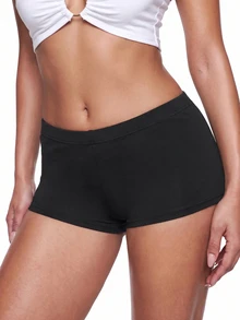 SHEIN ICON Rhinestone Butterfly Pattern Biker Y2k Shorts - Black - View 4