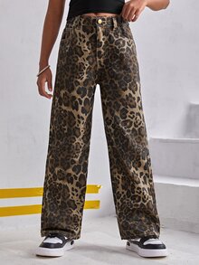 SHEIN Tween Girls Jeans - MultiWarna - View 7