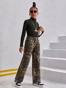 SHEIN Tween Girls Jeans - MultiWarna - View 2