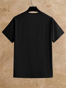 HIMLAND Men's Solid Color Crew Neck Casual Daily Short Sleeve T-Shirt 3pcs/Pack - Multicolor - View 10