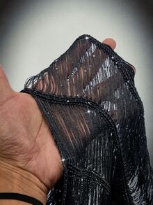 Amplova Damen einfarbiger modischer vielseitiger Alltags-Pullover mit langen Ärmeln, kurz geschnitten - Dunkelgrau - Übersicht 9