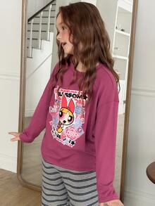 THE POWERPUFF GIRLS X DAZY Tween Girls T-Shirts Fall - Pink - View 8
