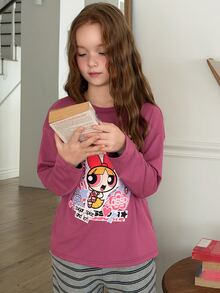THE POWERPUFF GIRLS X DAZY Tween Girls T-Shirts Fall - Pink - View 3