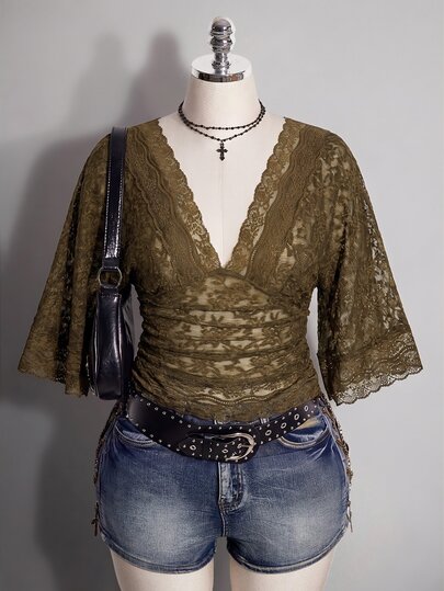 SHEIN ICON Plus Size Women Tops