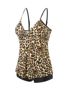 Swim Lushoire Women's Leopard Print Tankini, Random Print - Multicolor - View 4