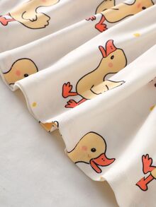 Souflis Souflis 2件裝夏季女嬰洋裝，黃色荷葉袖小鴨印花設計洋裝 - 黃色 - 查看 9