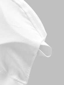 SHEIN Girlism Tween Girl Tween Girl Tween Girls Bras And Bralettes 2pcs/Set, Simple Comfortable Ruched Padded Bandeau Bra, Versatile For Daily Wear - White - View 5