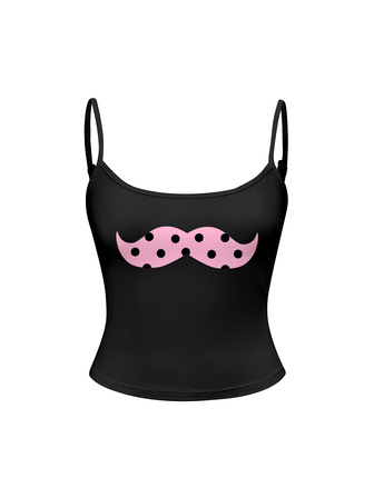 Y2K Graphic Print Cami Top