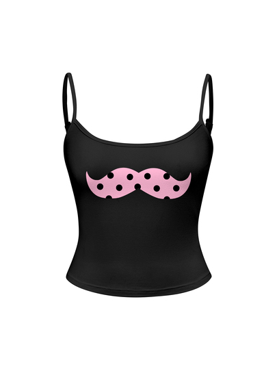 Y2K Cami-Top mit Grafikdruck
