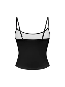 ROMWE Y2K Top de tirantes con estampado gráfico - Negro - Ver 2
