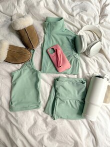 CovetEZ 女士兩件套 - 薄荷綠 - 查看 5