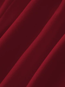 Franclia 优雅都市通勤休闲百搭V领无袖收腰金属装饰粉色阔腿连体裤，女士，春夏款 - 酒紅色 - 查看 4