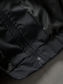 Manfinity EMRG Men's Printed Casual Long Sleeve Outdoor Windbreaker Jacket, Long Sleeve Racing Jacket - Black - View 7