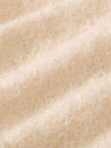 Baby Girl Autumn/Winter Casual Mesh Patchwork Jacket - Beige - View 5