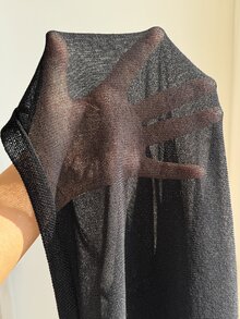 Comfortcana Cárdigan de talla grande con cuello en V profundo, unicolor y botones, estilo sexy para otoño/invierno - Negro - Ver 6