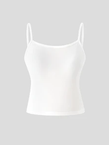 SHEIN Sparklyn 女童 3 件套秋季套裝，藍色立領夾克 + 同款喇叭褲 + 白色細肩帶背心，適合日常穿著與外出 - 淺藍色 - 查看 7