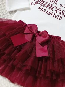 SHEIN 新生女宝宝摄影道具，女宝宝出生服装，1个月女宝宝连体衣道具，含蓬蓬裙和蝴蝶结发带，新生儿礼物 - 彩色 - 查看 8
