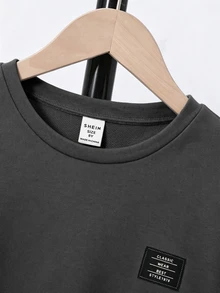 SHEIN 青少年男孩休閒百搭日常穿著T恤 - 彩色 - 查看 3