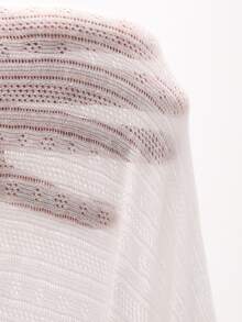 DAZY Button Front Solid Tee Long Sleeve Women Tops,Fall Women Clothes - White - View 9