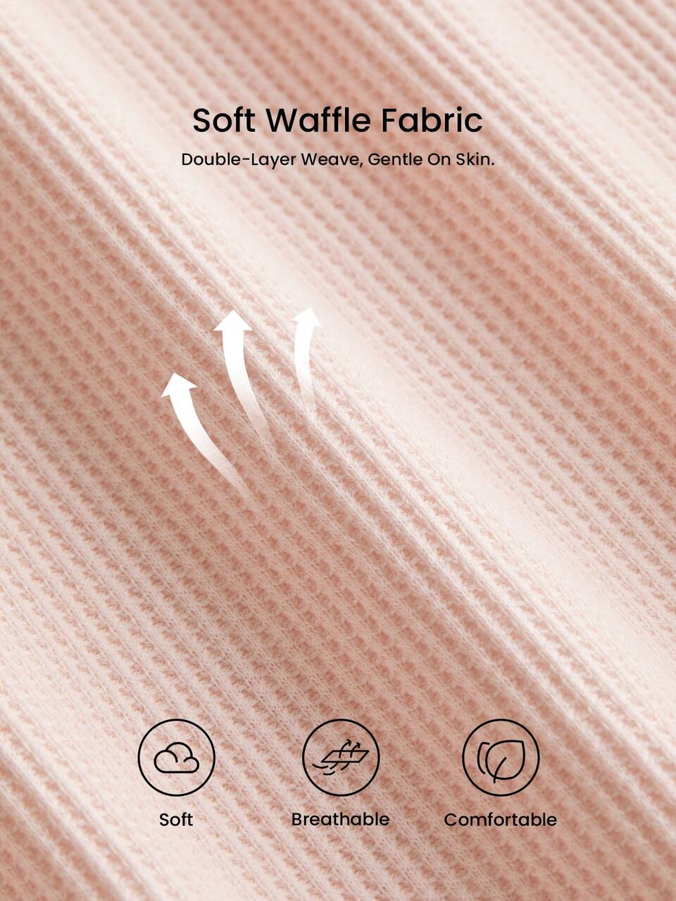Waffle Knit Winter Button-Up Long PJ Set