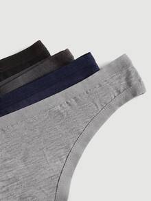 SHEIN MOD 4packs Simple Plain Sexy Panties - Multicolor - View 4
