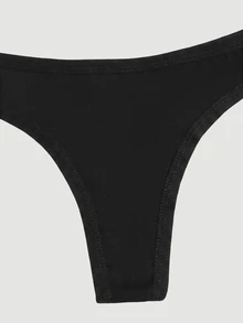 SHEIN MOD 4packs Simple Plain Sexy Panties - Multicolor - View 5