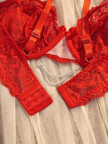 Seduluxe Plus Size Sexy Lingerie - Red - View 11