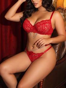 Seduluxe Plus Size Sexy Lingerie - Red - View 15