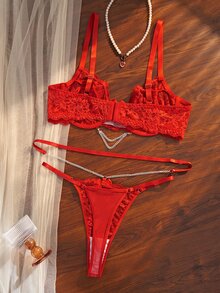 Seduluxe Plus Size Sexy Lingerie - Red - View 12