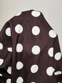 SHEIN 孕婦波點休閒日常穿搭連身褲 秋季 - 棕色 - 查看 7