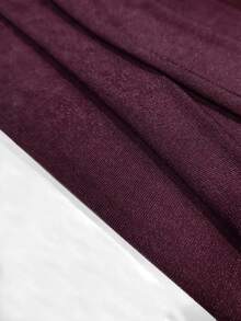 Allurite Purple Shimmer Knit Bandeau Bodycon Mini Dress Drawstring Ruched Y2K Flirty Outfit For Homecoming Bachelorette Night Club Date Party Ibiza Miami Beach - Purple - View 5