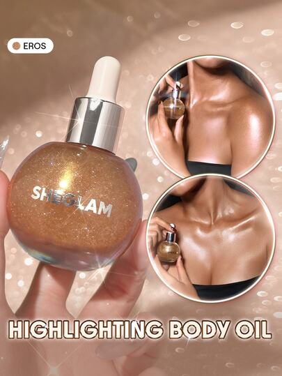 SHEGLAM Sunlit Silk Highlighter Körperöl-Eros Körper-Glitzer-Lotion Highlighter Make-up Marken-Schönheit Kosmetik Make-up für Frauen und Mädchen