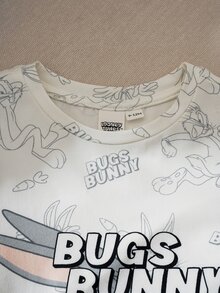 LOONEY TUNES X SHEIN 男婴睡衣套装 - 白色 - 查看 4