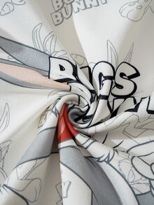 LOONEY TUNES X SHEIN 男婴睡衣套装 - 白色 - 查看 8