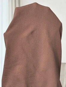 Plussiva Plus Size Maternity Solid Tummy Control Leggings Seamless High-Stretch Postpartum Photoshoot Casual Boxy Baggy Formal Loose Fit Dusty Blue Winter - Chocolate Brown - View 6