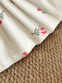SHEIN Vintaside Kids 女嬰單件洋裝 春秋森系可愛風 刺繡休閒熱帶風 幼兒花童生日度假米白色 - 彩色 - 查看 9