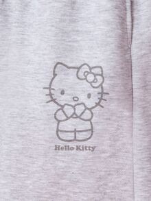 HELLO KITTY AND FRIENDS | COUREZ 印花長版短款慢跑褲，Y2K秋季女款長版短褲，街頭風秋季短褲 - 淺灰色 - 查看 9