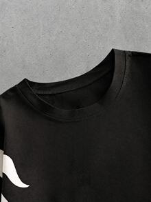Mainfolk Camiseta 2 en 1 con bloques de color y patchwork para hombre - Multicolor - Ver 3
