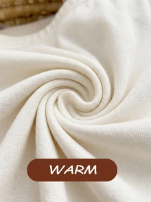 SHEIN 3pcs/Pack Newborn Baby Girl Solid Color Knit Simple Casual Cute Versatile Leggings Fall Winter Neutral - Multicolor - View 3