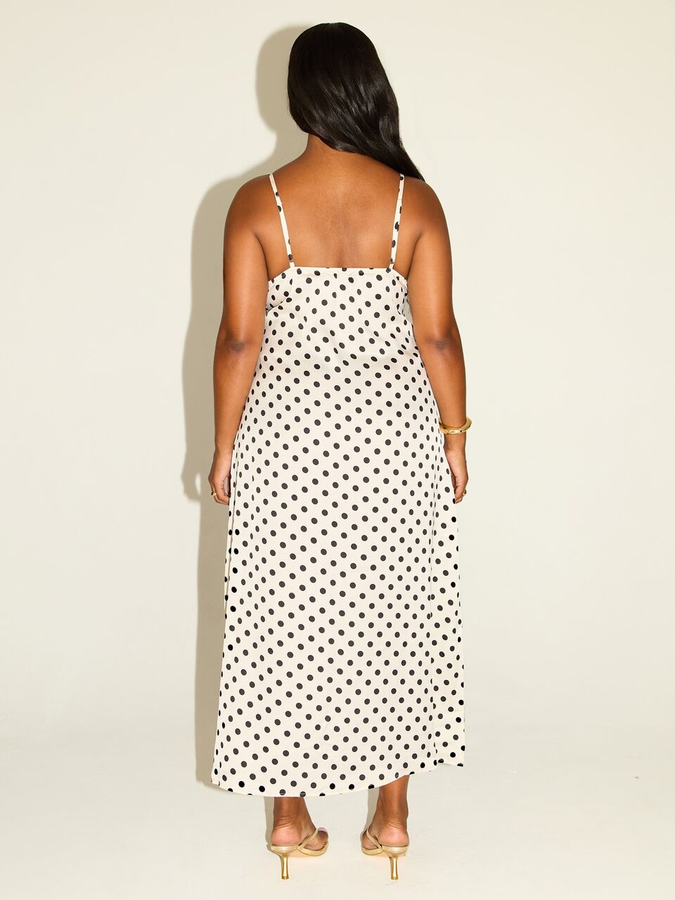 Plus Size Women Polka Dot Lace Trim Satin Midi Dress Elegant Chic Holiday Outfit Long Dresses Occasion Birthday Party Curve Vacation Short Sleeve Spot Hen Do Bachelorette Sun Dress Women Trending New Race Day Dress