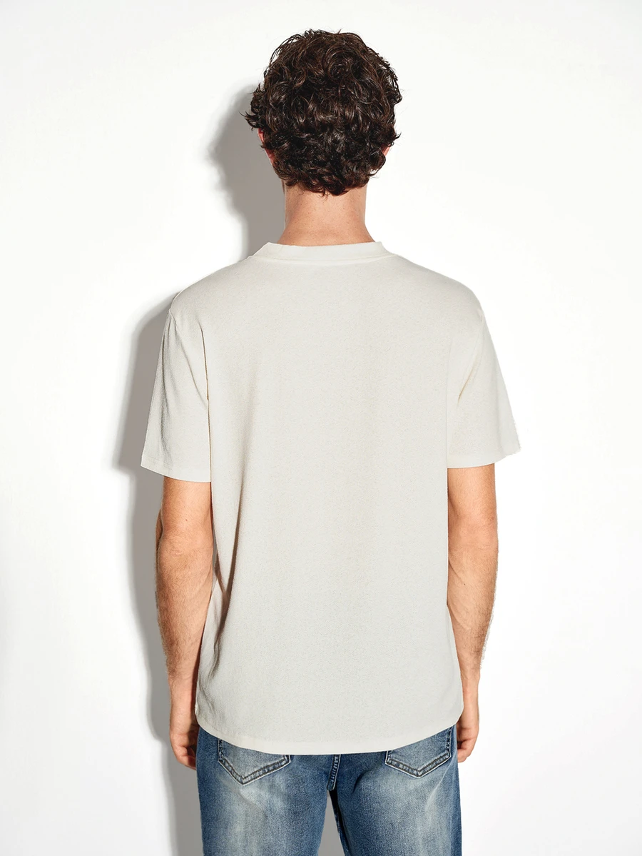 Colvenic Men's Solid Color Crew Neck Short Sleeve Casual T-Shirt - Apricot - View 1