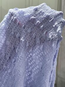 SHEIN Maternity Textured Round Neck Dress For Vacation, Versatile For Beach - Mauve Purple - View 9