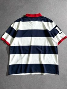 Manfinity EMRG 男士街頭風休閒寬鬆版型 Polo 衫 - 彩色 - 查看 2